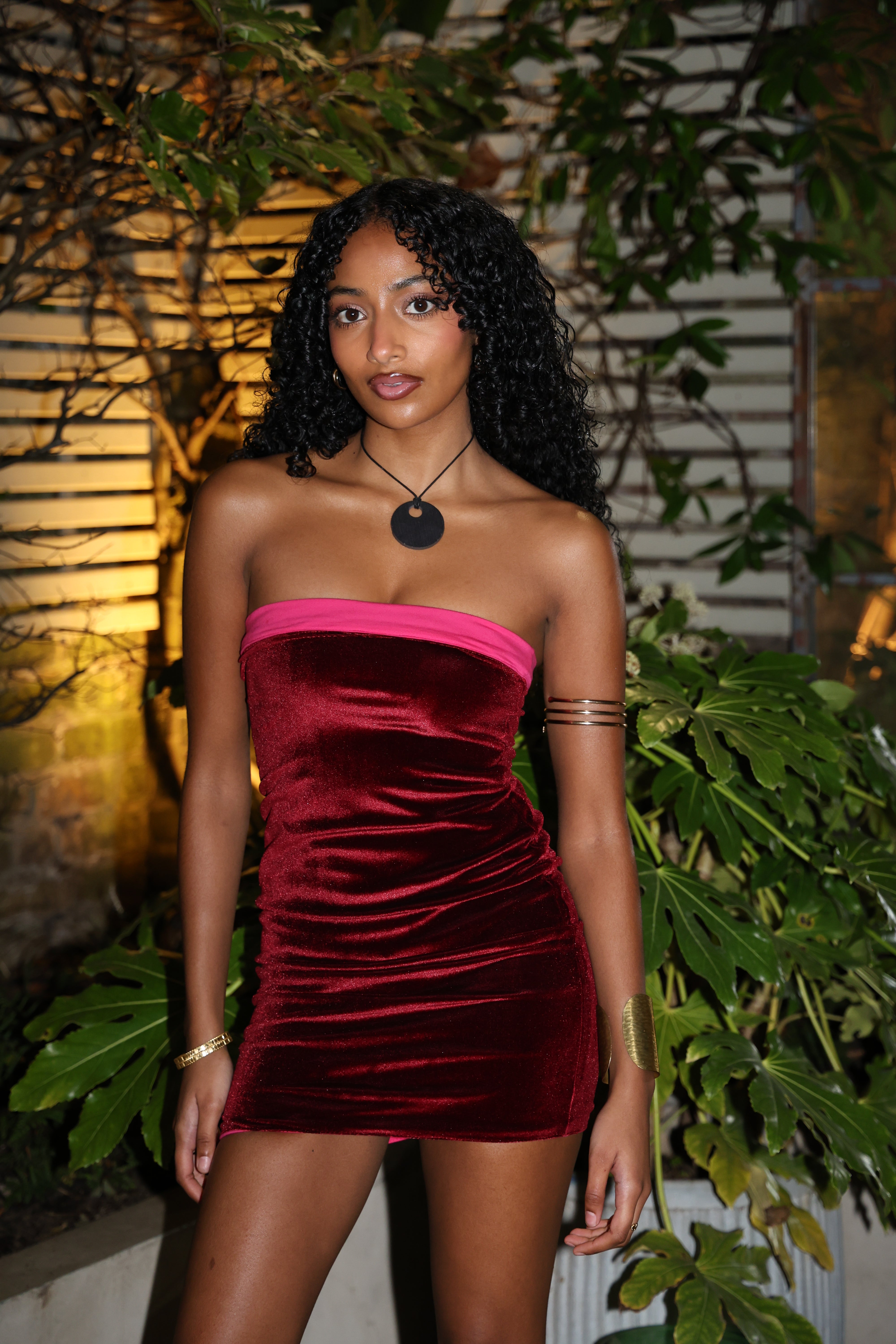 Rayyan Reversible Dress - Bordeaux/Raspberry SALE