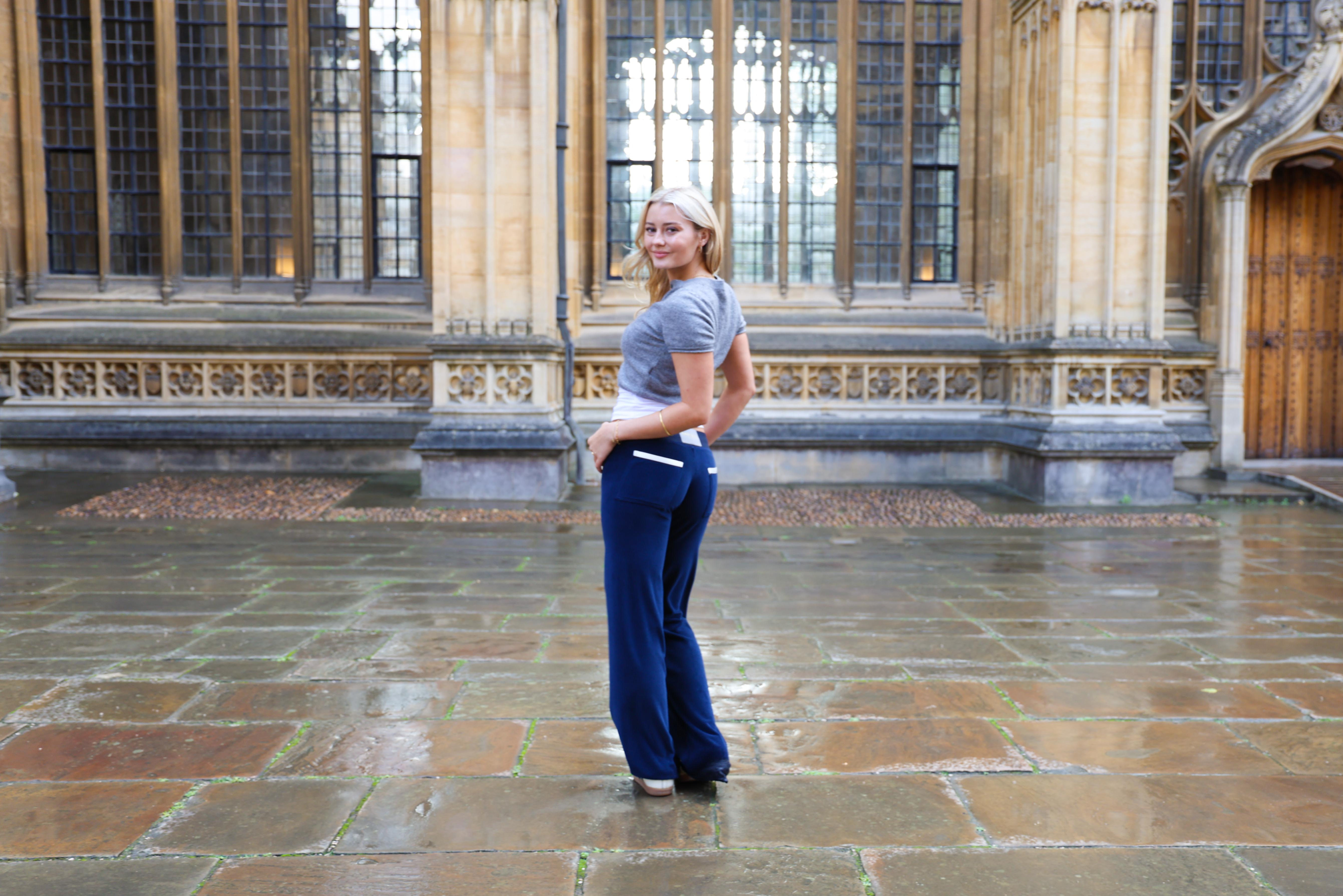 Allegra Campus Collection By Caitlin - Navy/Ivory Jogger