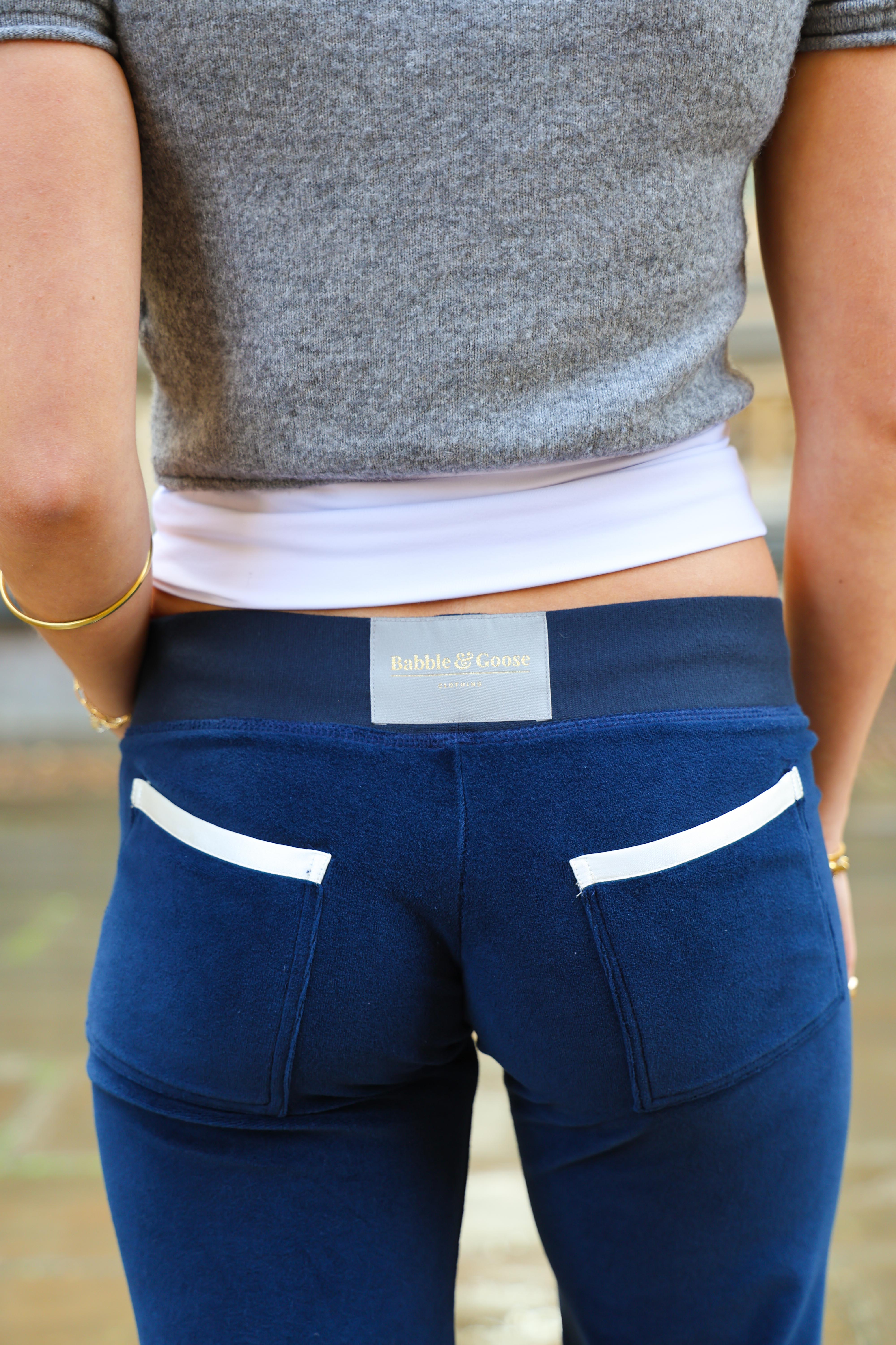 Allegra Campus Collection By Caitlin - Navy/Ivory Jogger