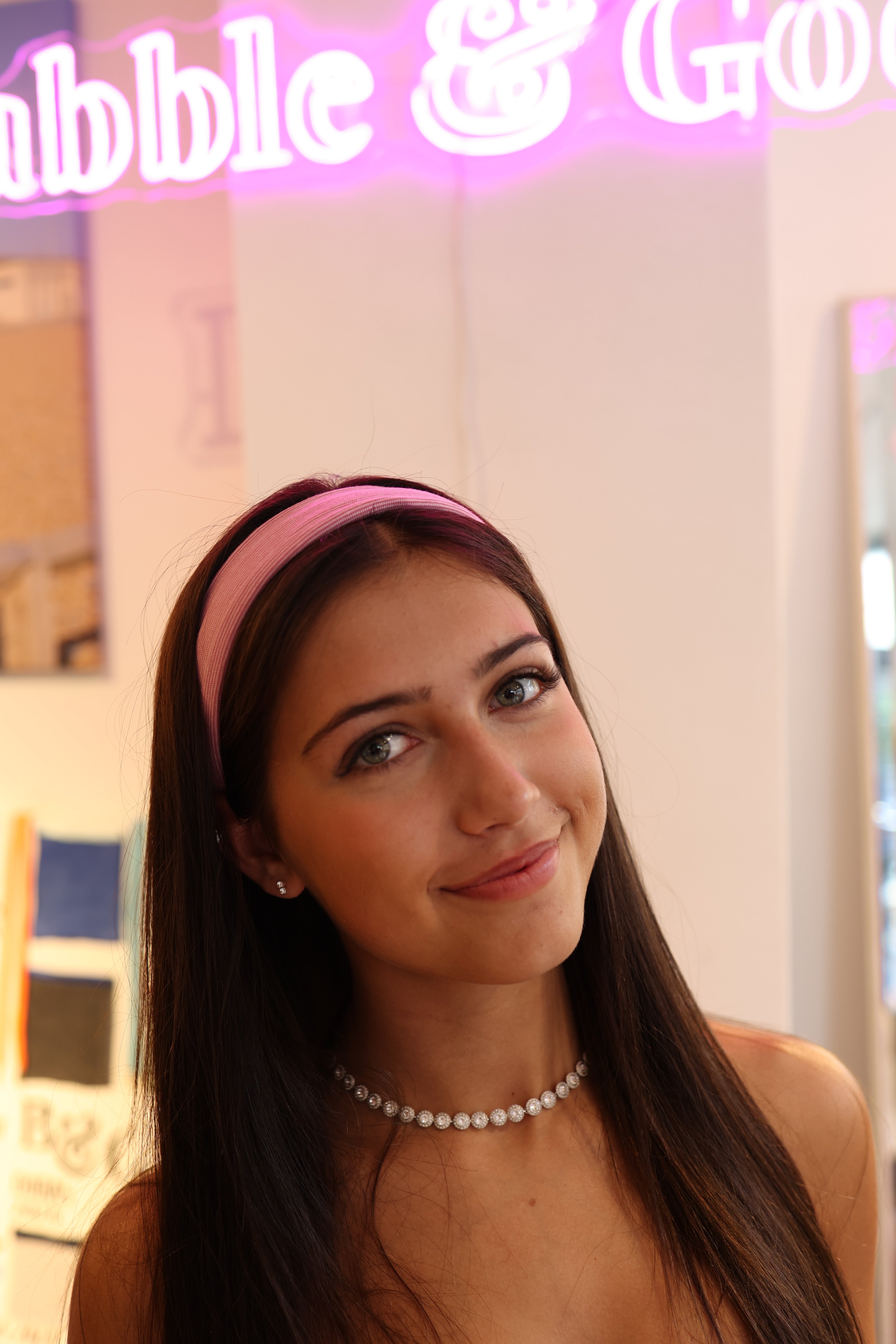 Pink Stripe Headband