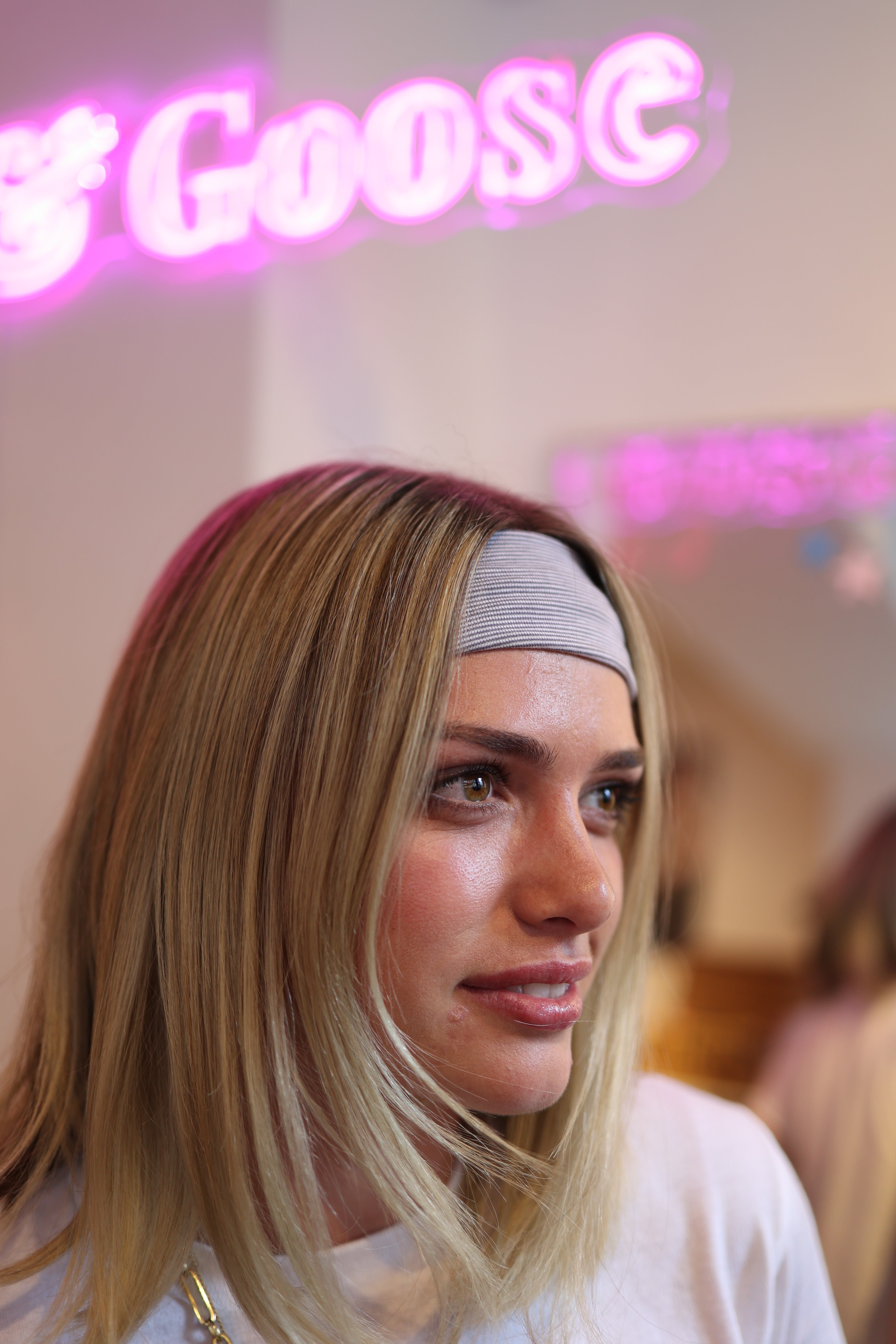 Grey Stripe Headband