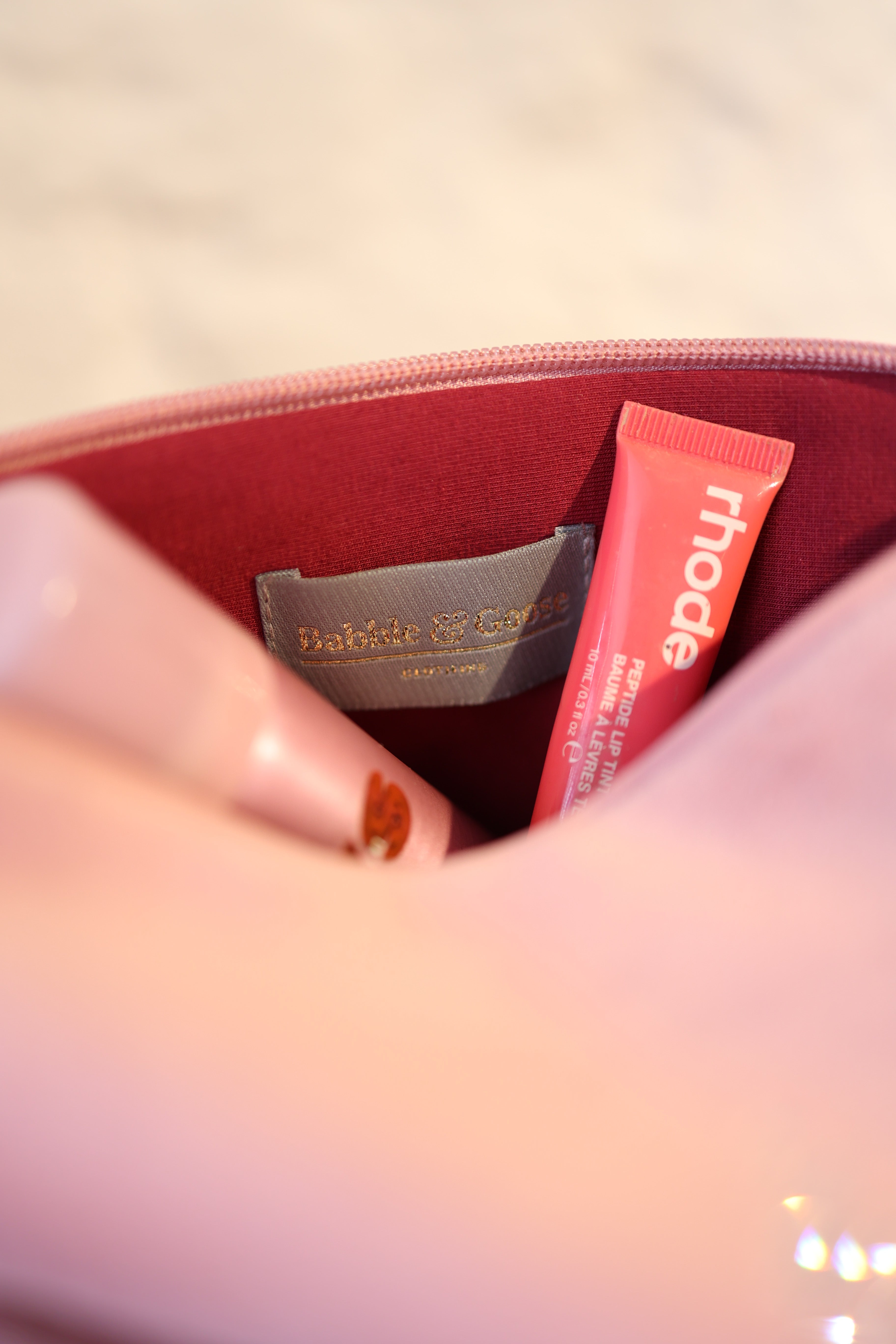 Old Pink Make-up Bag