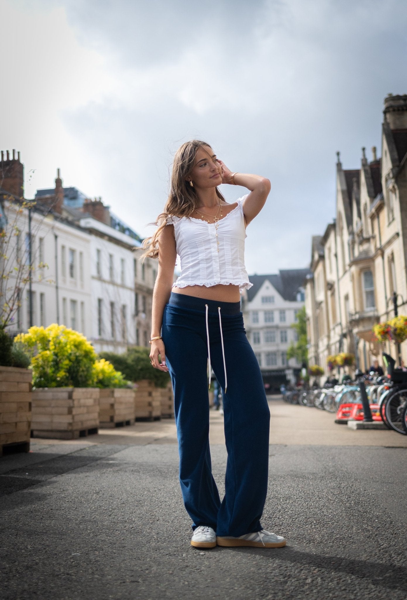 Allegra Campus Collection By Caitlin - Navy/Ivory Jogger - Babble & Goose