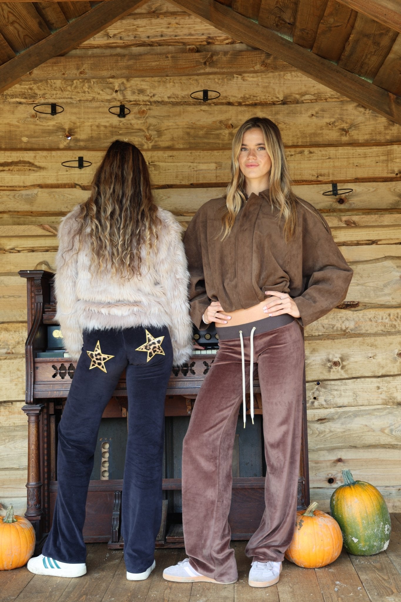 Allegra Jogger Chocolate / Cream - Babble & Goose