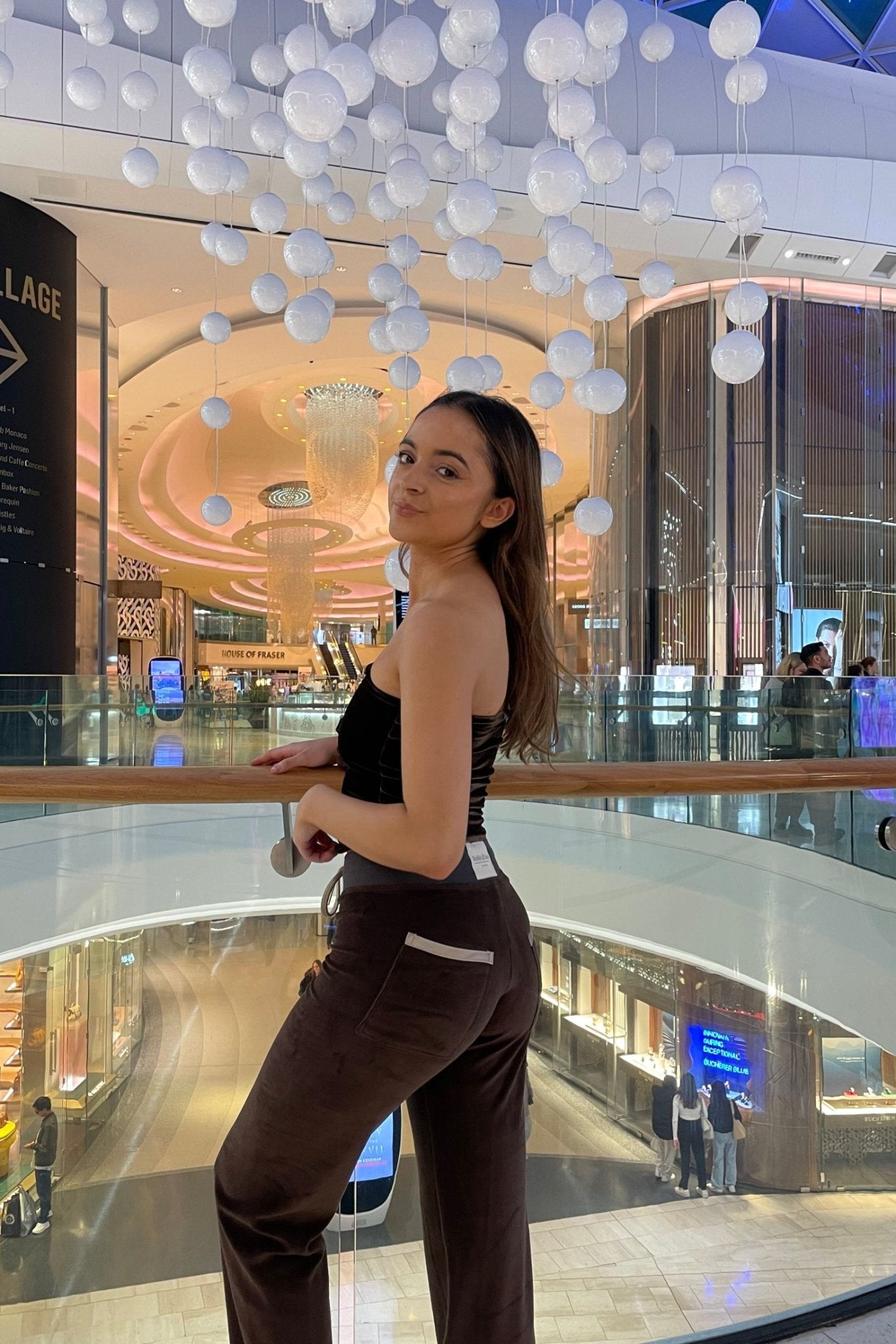 Allegra Jogger Chocolate / Cream - Babble & Goose