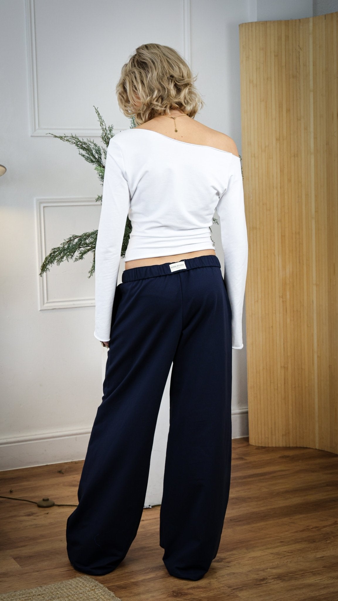 Etalie Off - Shoulder Top - White/Cobalt - Babble & Goose