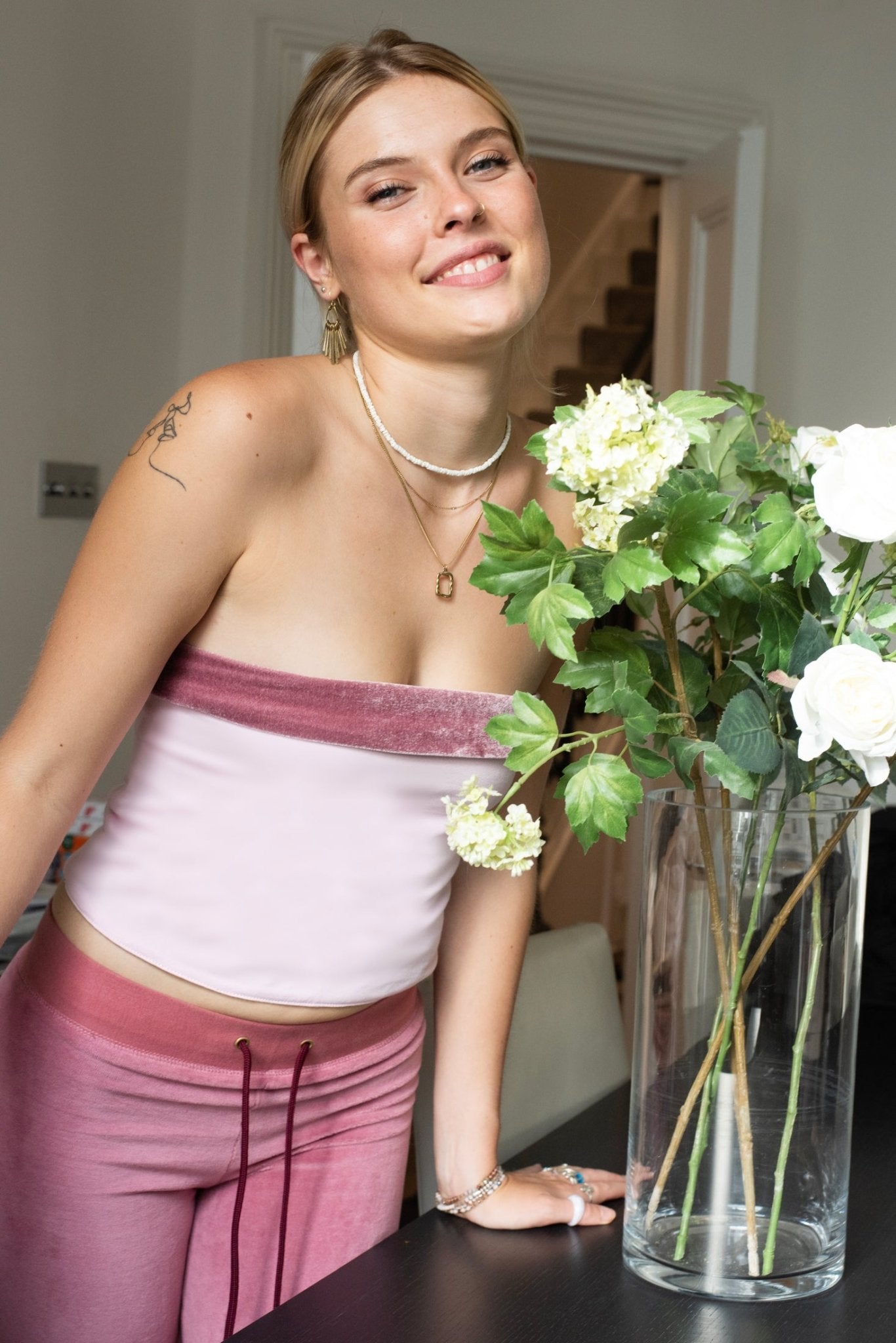 India Bandeau Old Pink / Pale Pink - Babble & Goose