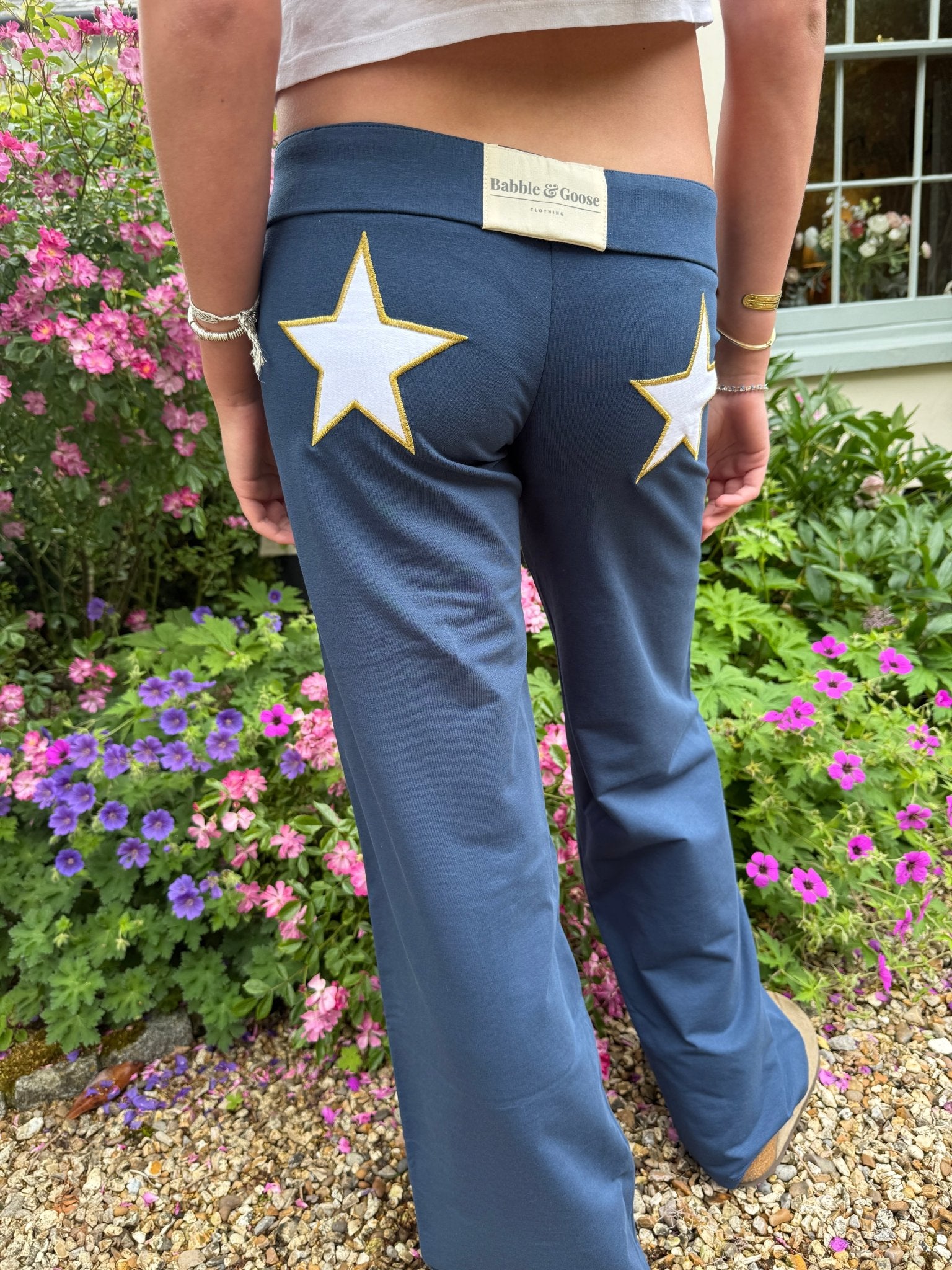 Jersey Star Dark Indigo / White Star & Gold Embroidery X Alpha Xi Delta UCF - Babble & Goose