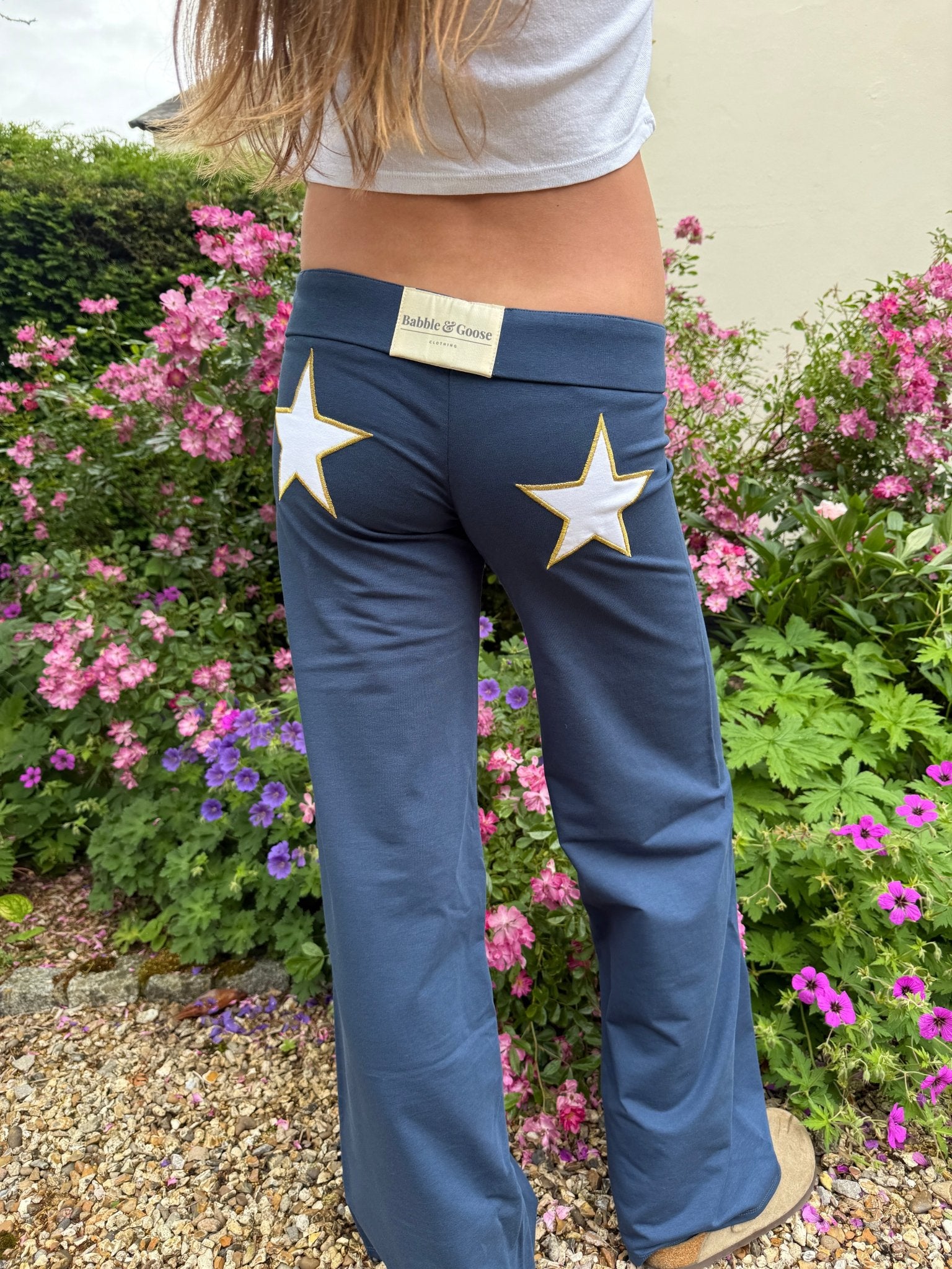 Jersey Star Dark Indigo / White Star & Gold Embroidery X Alpha Xi Delta UCF - Babble & Goose