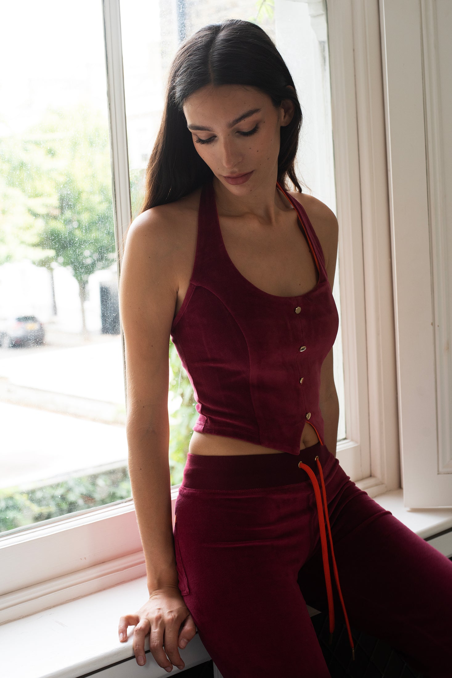 Tabby Waistcoat Bordeaux SALE