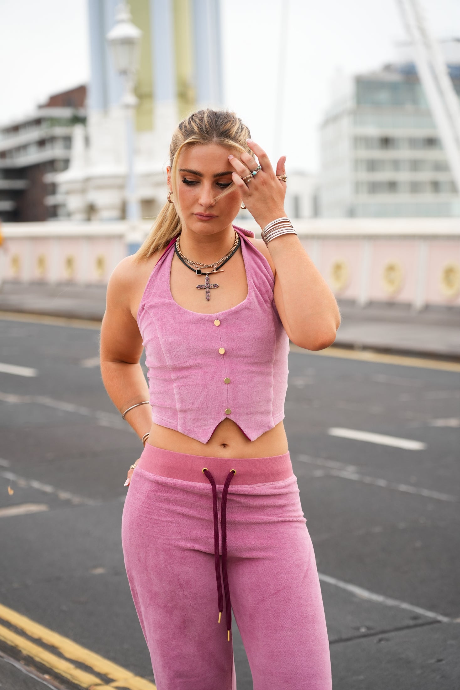 Tabby Waistcoat Old Pink SALE