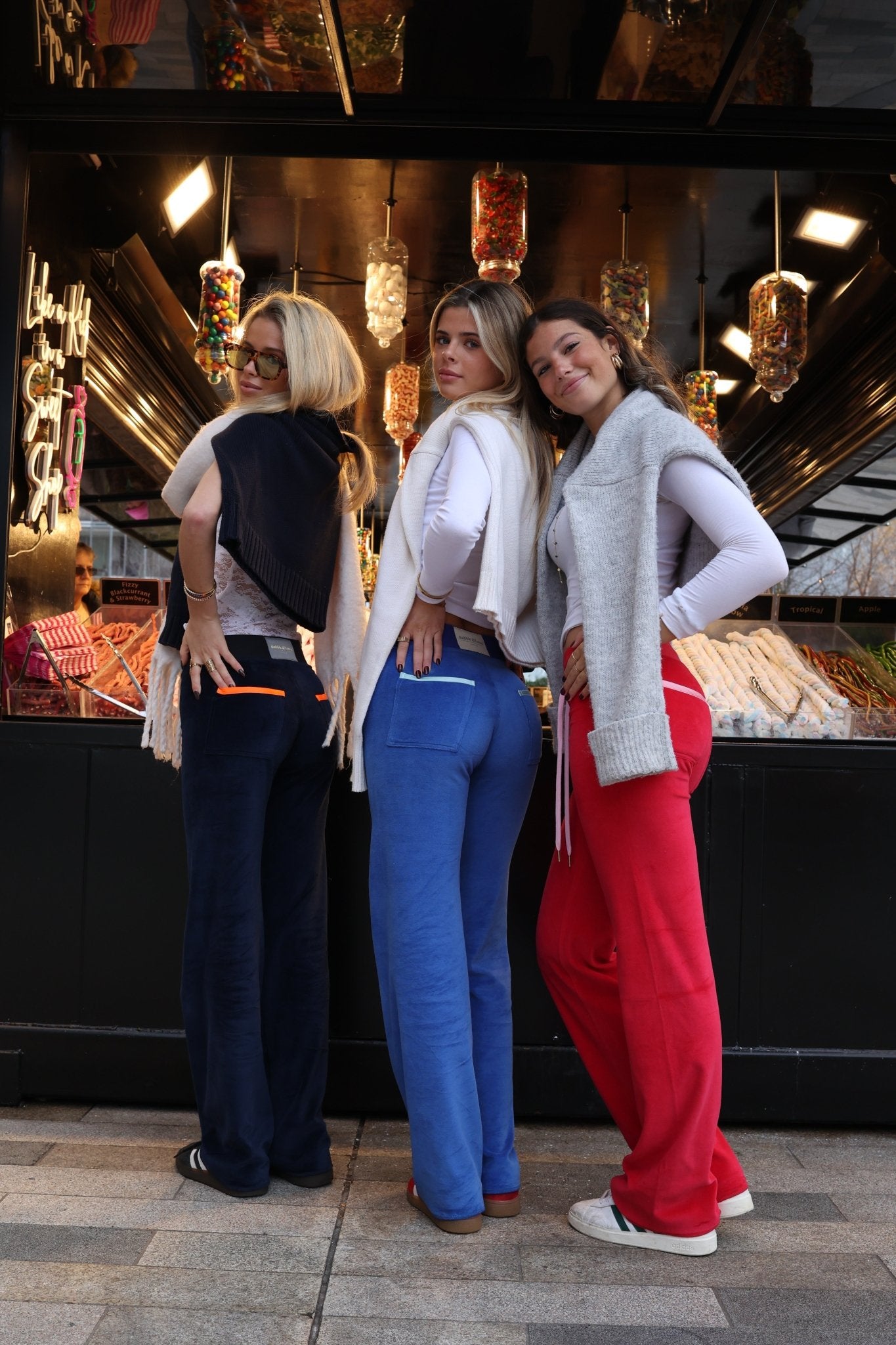 Allegra Jogger Dark Navy / Neon Orange - Babble & Goose