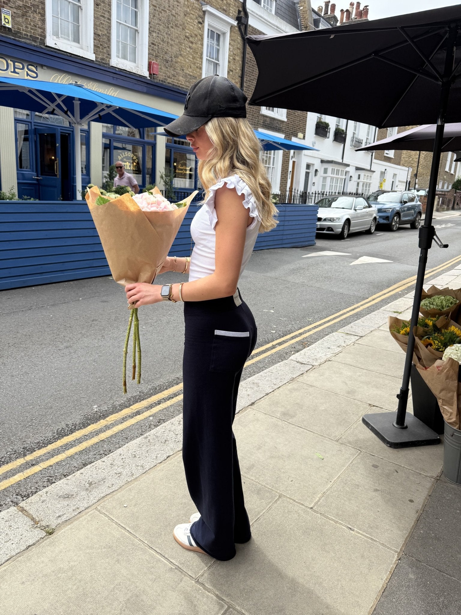 Dora Joggers, Navy/Light Grey - Babble & Goose