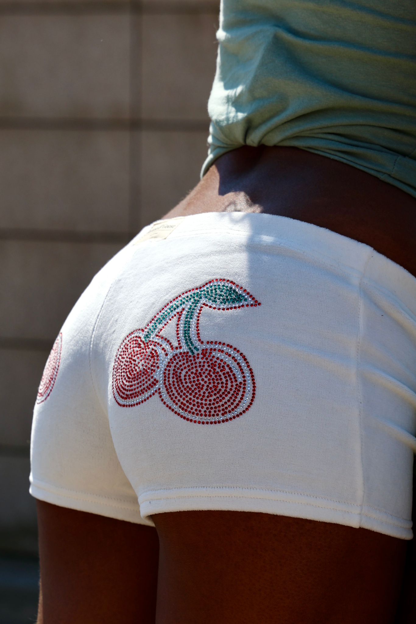 Franchie Shorts, Ivory / Cherry - Babble & Goose