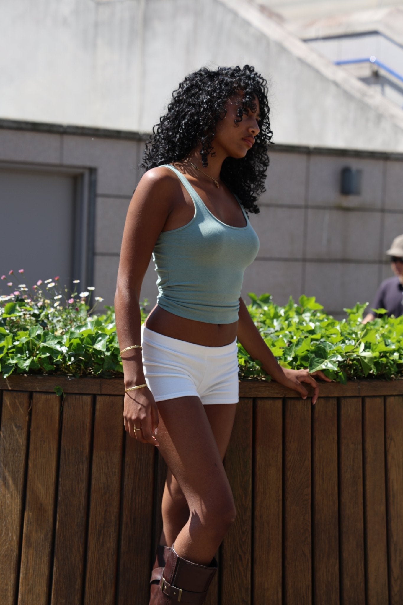 Franchie Shorts, Ivory / Cherry - Babble & Goose