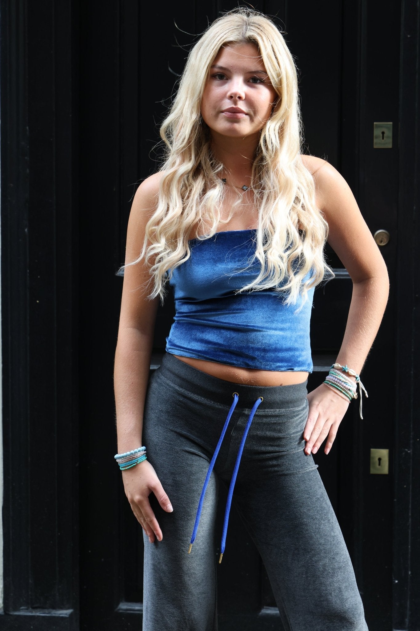 India Bandeau Top Indigo / Turquoise - Babble & Goose