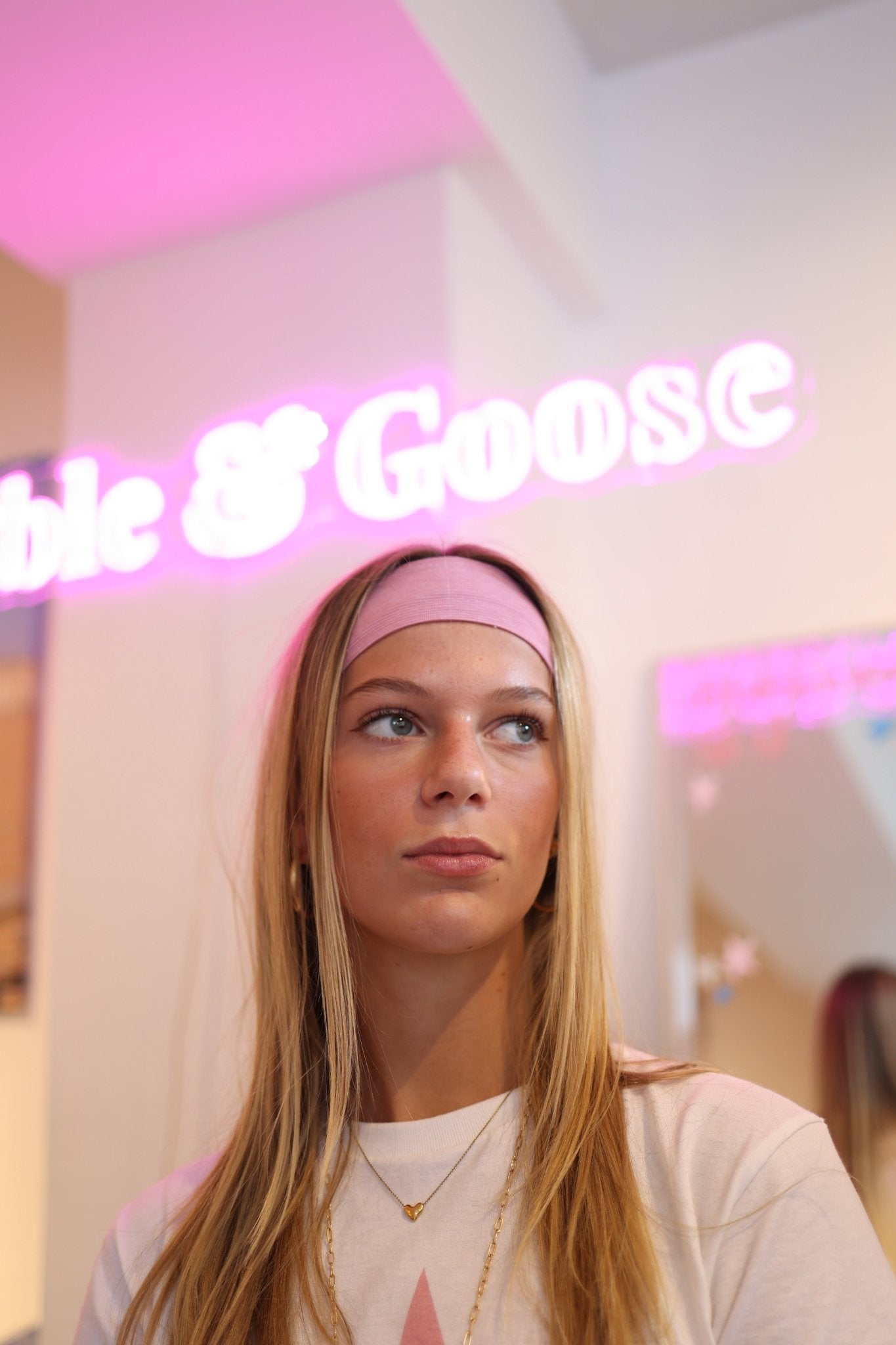 Pink Stripe Headband - Babble & Goose