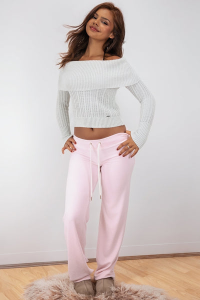 Rosa Pale Pink Velor Joggers