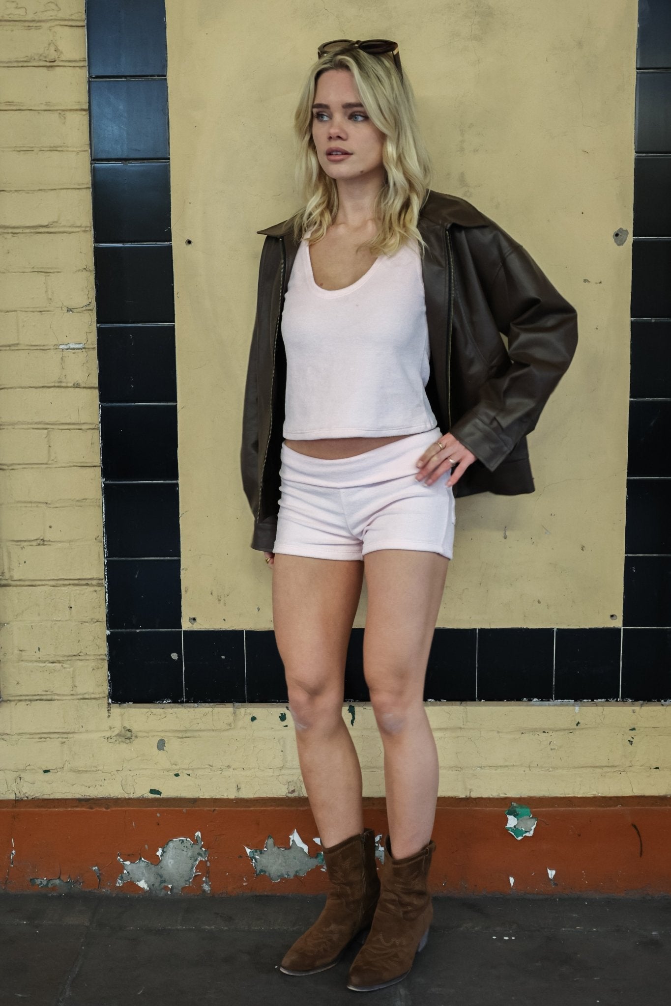 Rosa Vest - Pale Pink - Babble & Goose