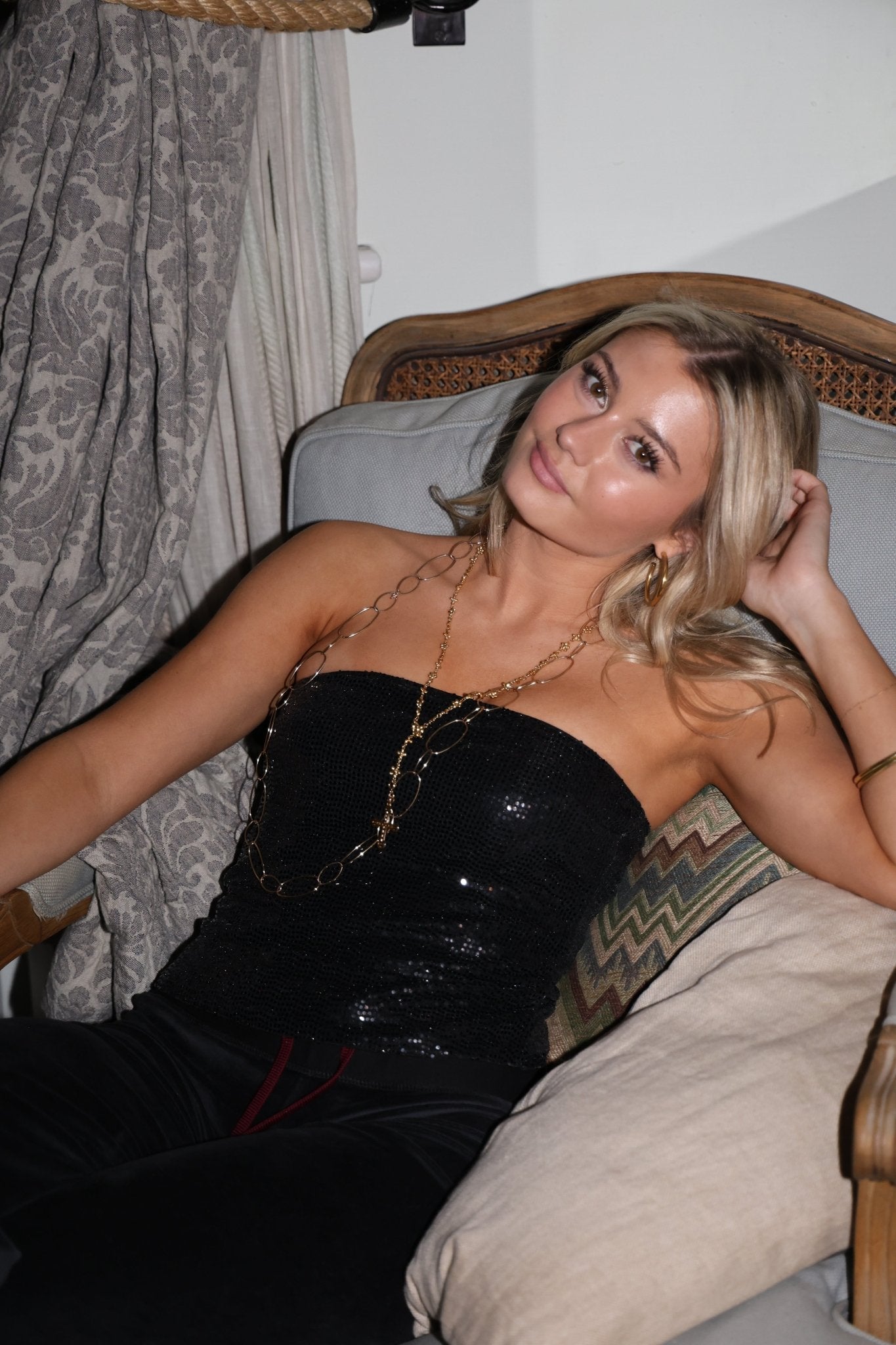 Sequin Reversible Bandeau - Black SALE - Babble & Goose