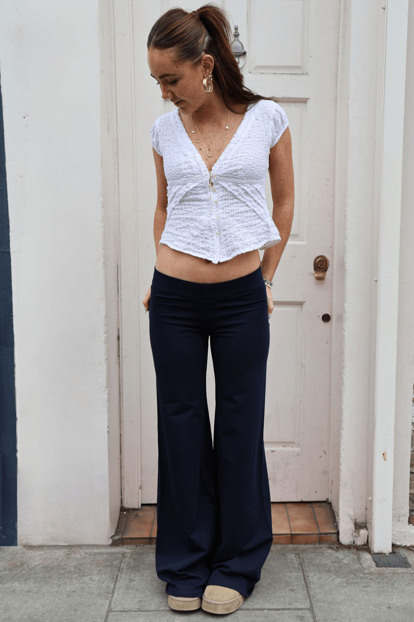 Zara Jogger Navy / White - Babble & Goose